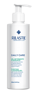 Gel rửa mặt dành cho da dầu Rilastil Daily Care Cleansing and Purifying Gel - Daily Care